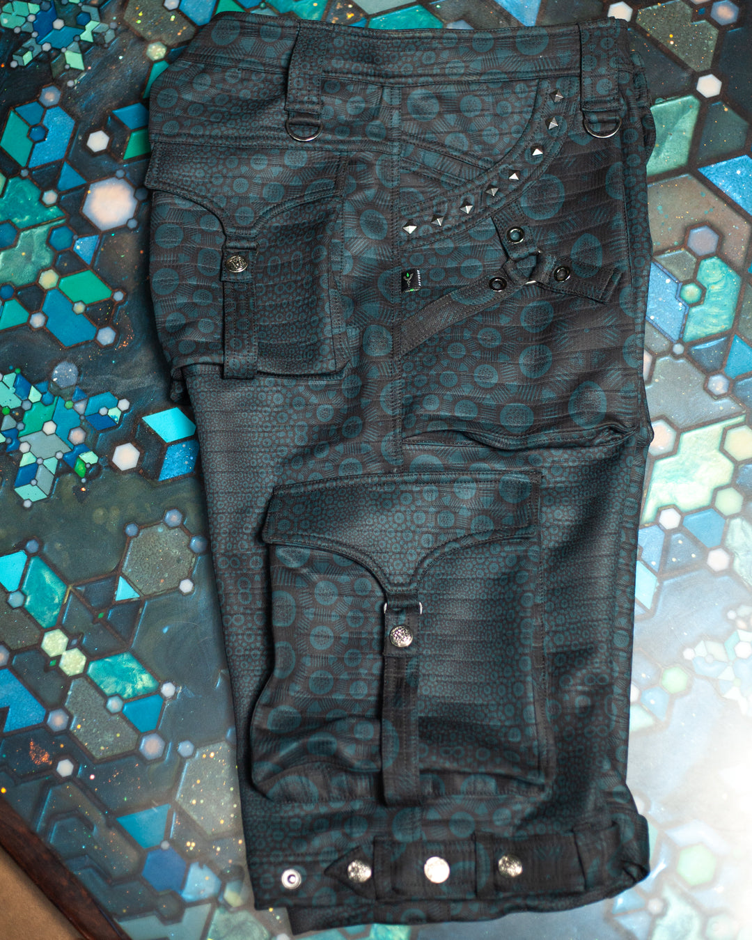 Corsaire Men / Punk Baggy Pockets High Tech - Bottlegreen NEBULA