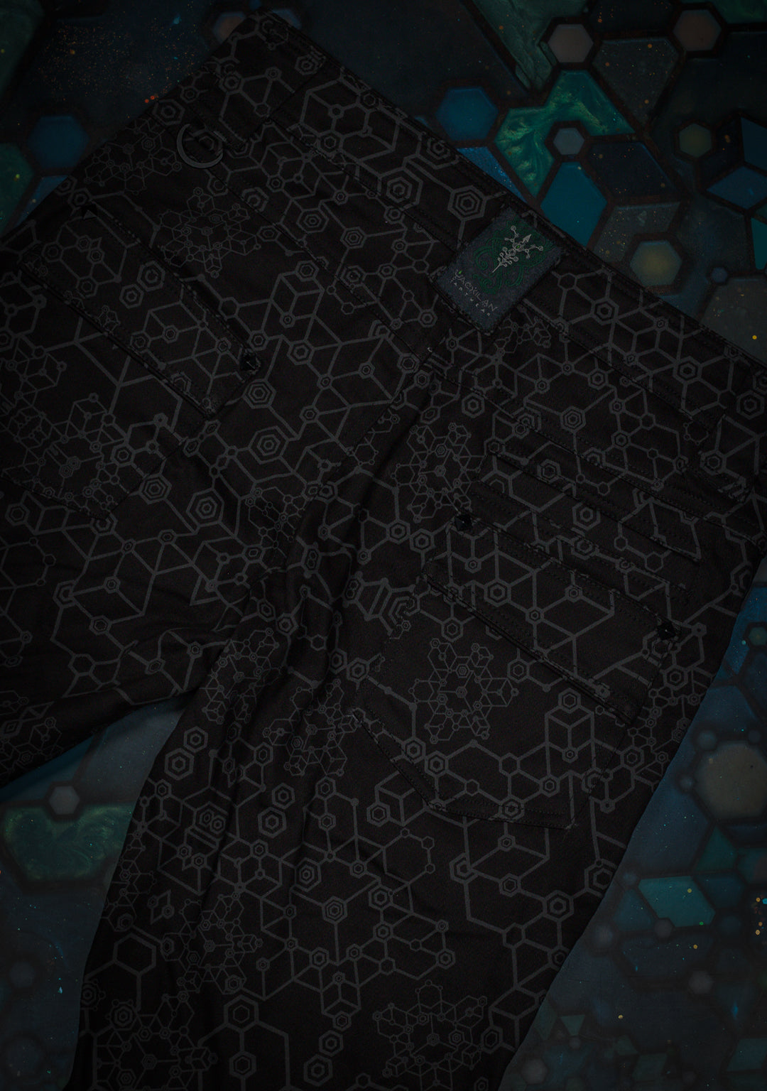 Corsaire Men / Cotton Screenprint - Black SHAMANKA Ayawaska