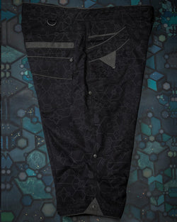 Corsaire Men / Double Pocket - Black SHAMANKA - Yacxilan Artwear