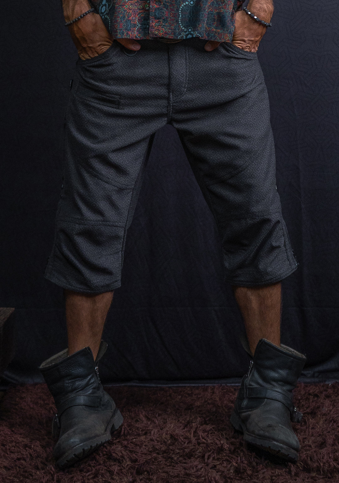 Corsaire Men / French Flat Kodroi Screenprinted - Brown CAMALEON Demetrio