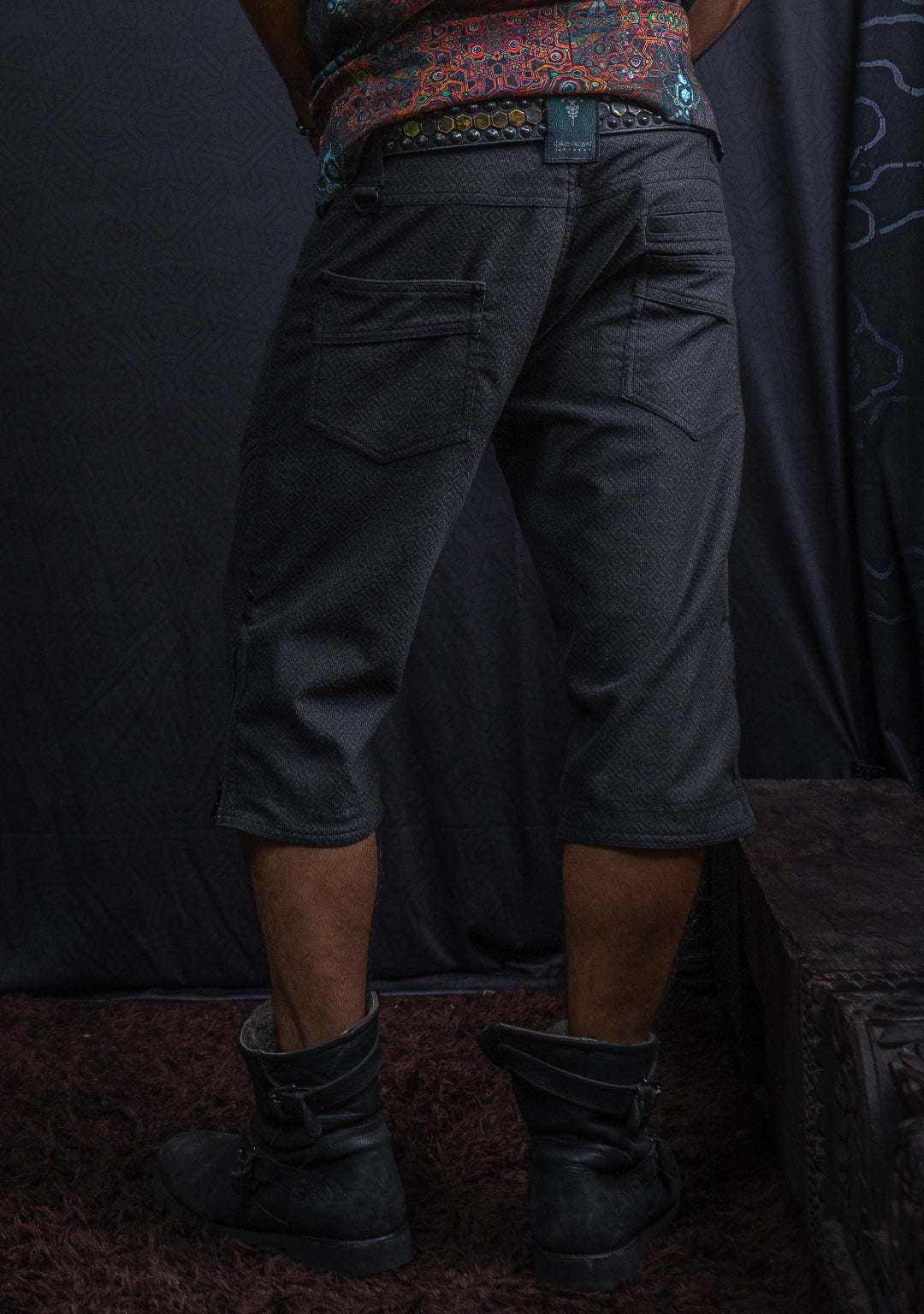 Corsaire Men / French Flat Kodroi Screenprinted - Brown CAMALEON Demetrio