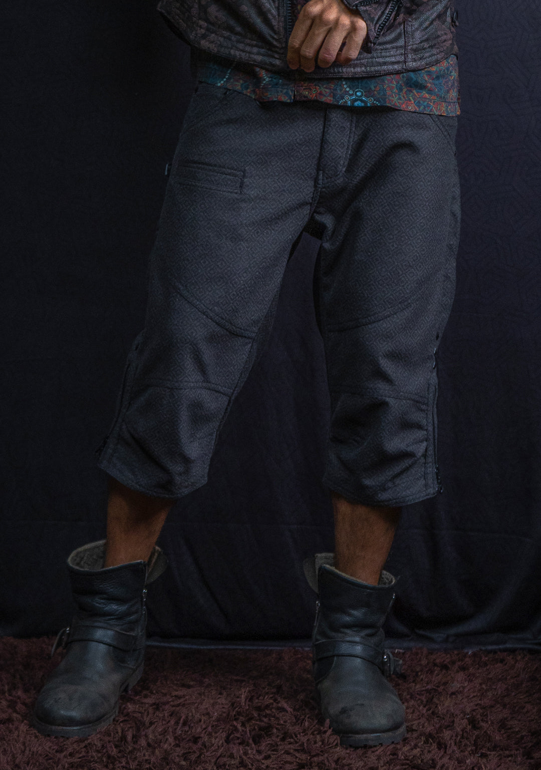 Corsaire Men / French Flat Kodroi Screenprinted - Brown CAMALEON Demetrio