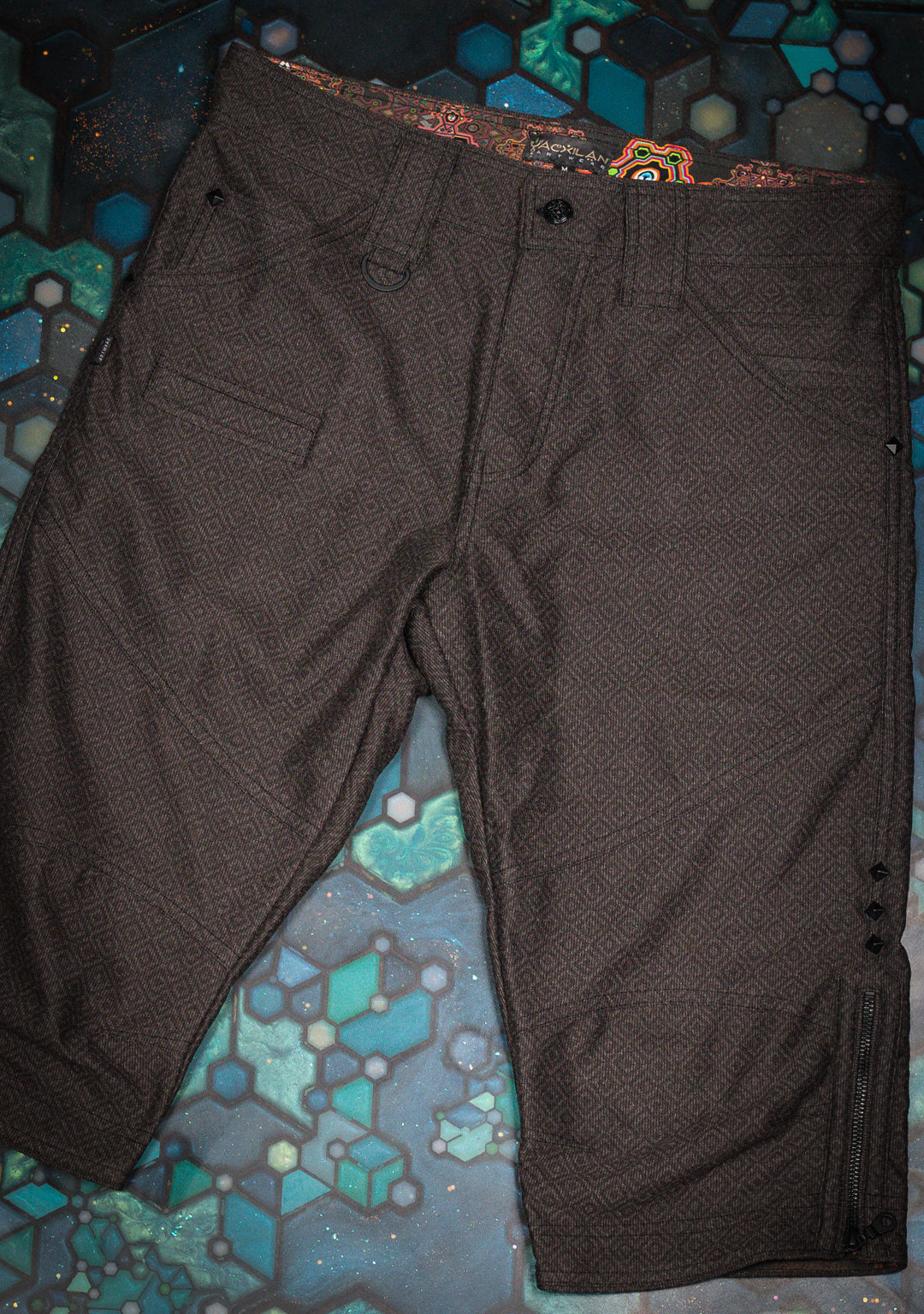 Corsaire Men / French Flat Kodroi Screenprinted - Brown CAMALEON Demetrio