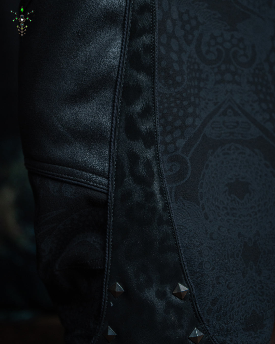 Corsaire Men / Japanese TR / Fake Leather patches - BLAK DRAGONS Leopard