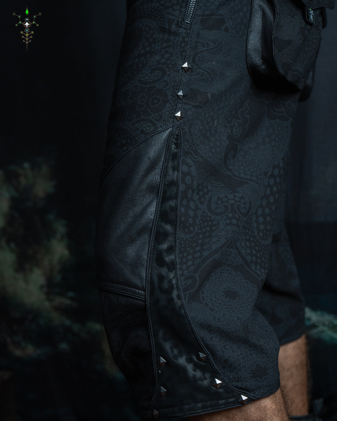 Corsaire Men / Japanese TR / Fake Leather patches - BLAK DRAGONS Leopard