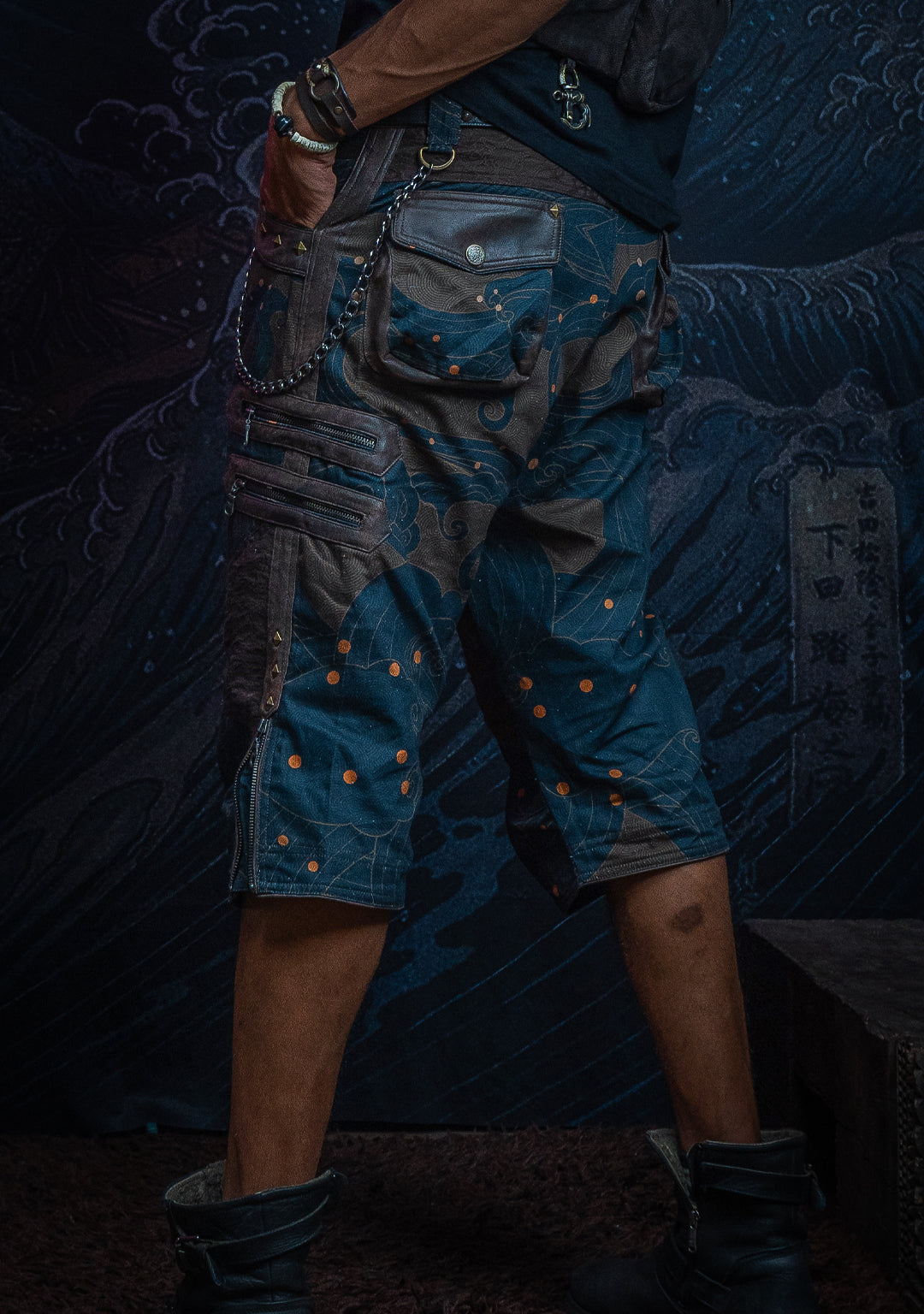 Corsaire Men / Bio Farms Organic Twill Fake Leather Patches - SHOGUNSEA