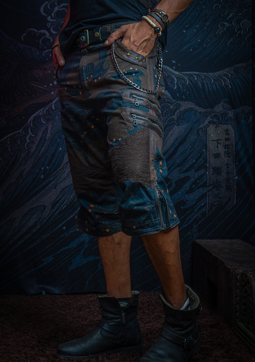 Corsaire Men / Bio Farms Organic Twill Fake Leather Patches - SHOGUNSEA