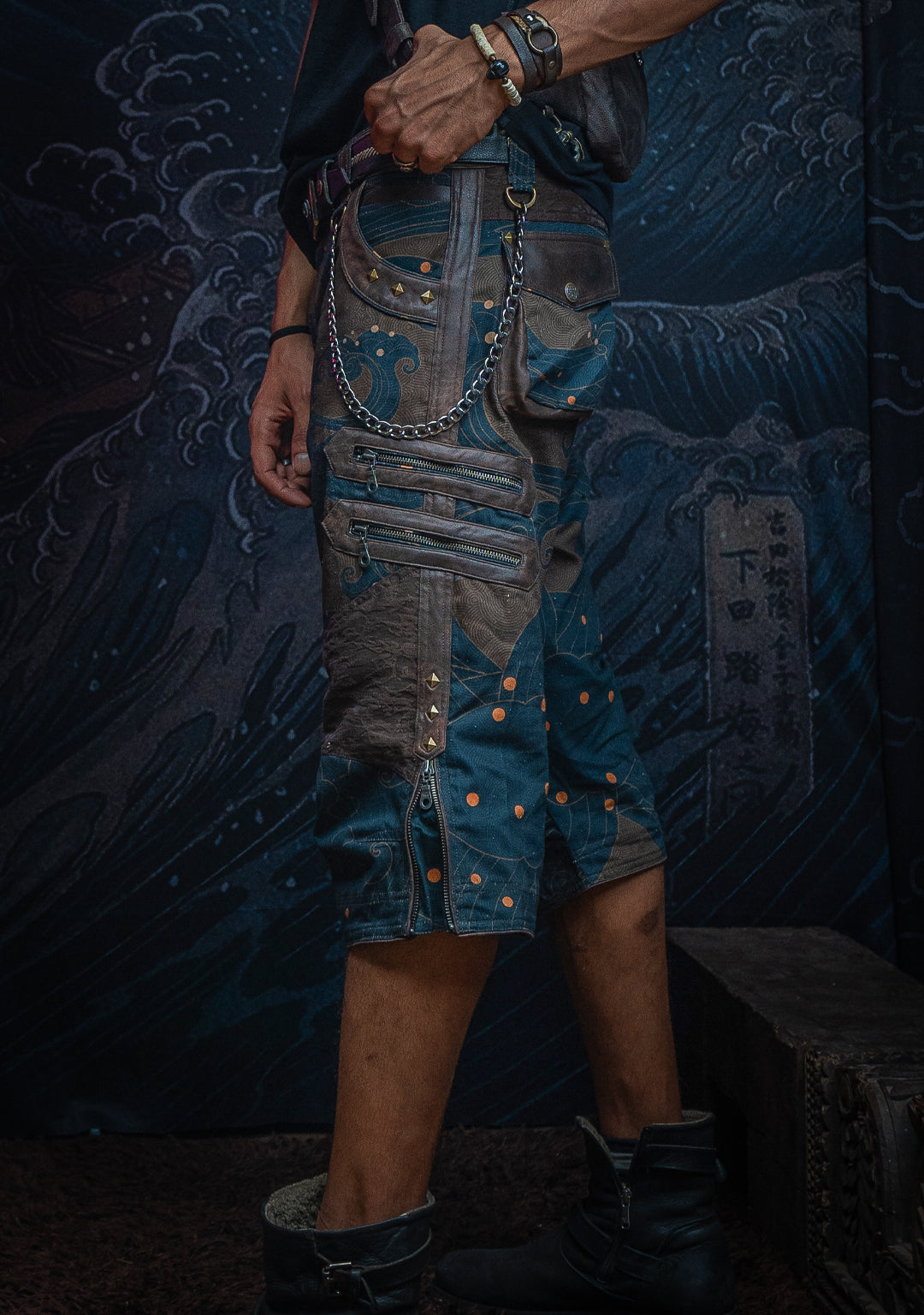 Corsaire Men / Bio Farms Organic Twill Fake Leather Patches - SHOGUNSEA