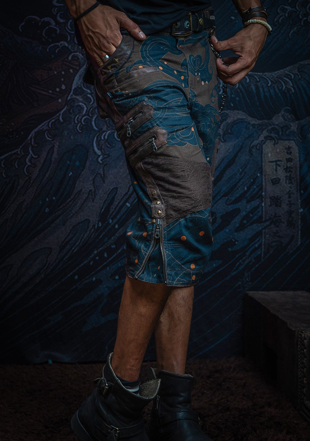 Corsaire Men / Bio Farms Organic Twill Fake Leather Patches - SHOGUNSEA