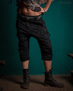 Corsaire Pants Woman / Black Kodroi Stretchy - PIRATE SHAMANKA - Yacxilan Artwear