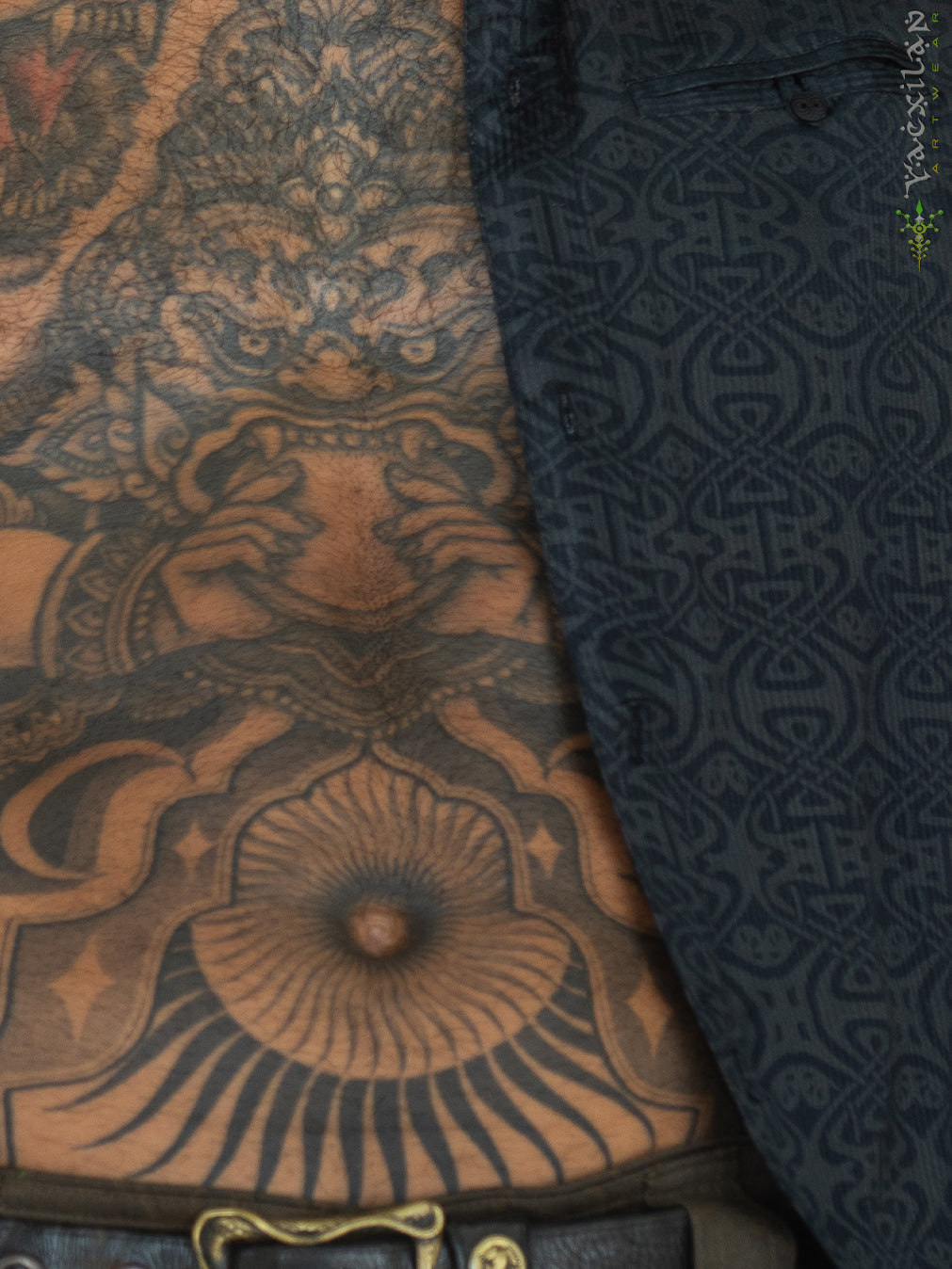 Shirt Men Sleeveless / Organic Bio Farms BAMBOO Strippes - RAGNAROK