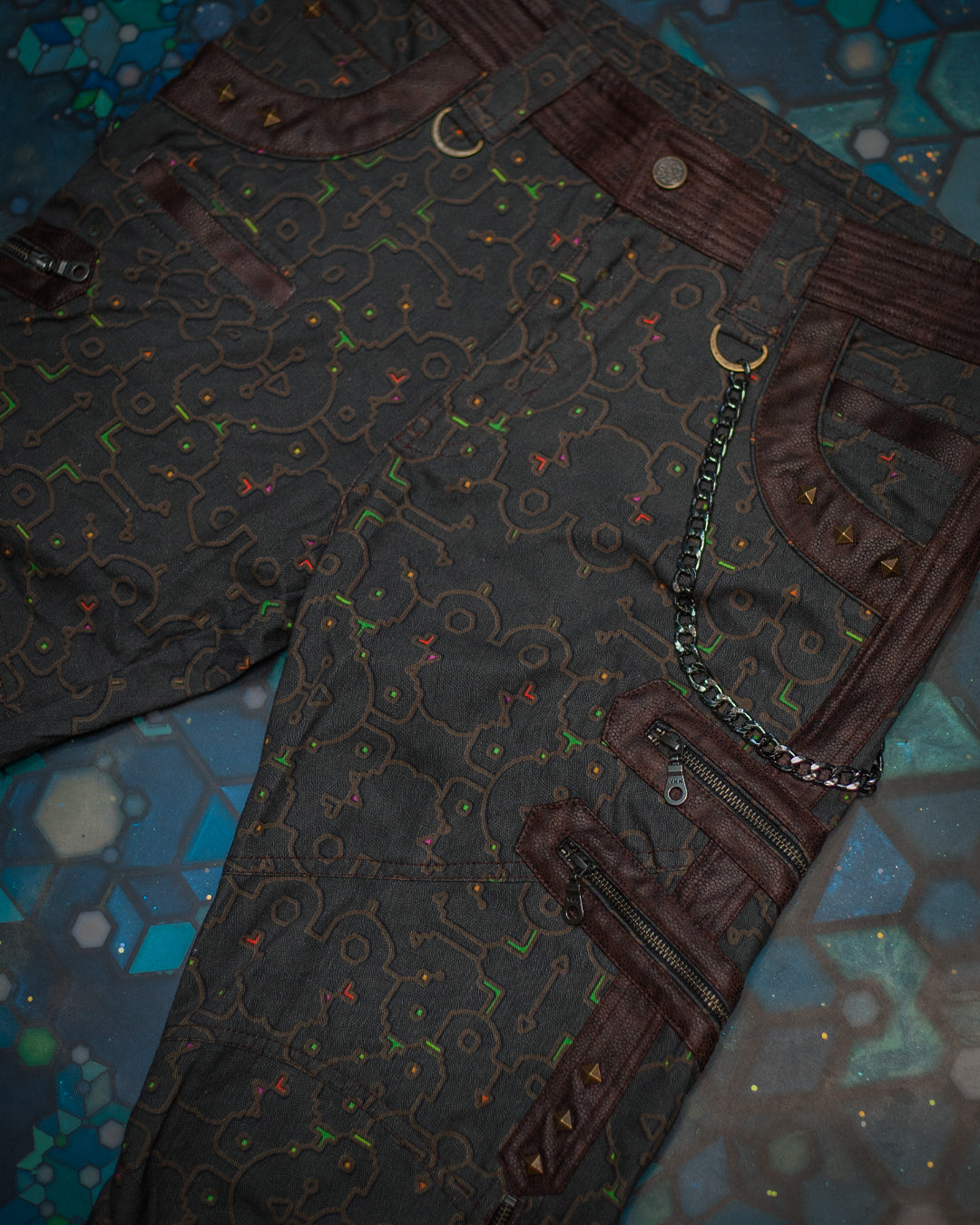 Corsaire Men / Twill Fake Leather Patches - REBIRTH OF IKARO Forest