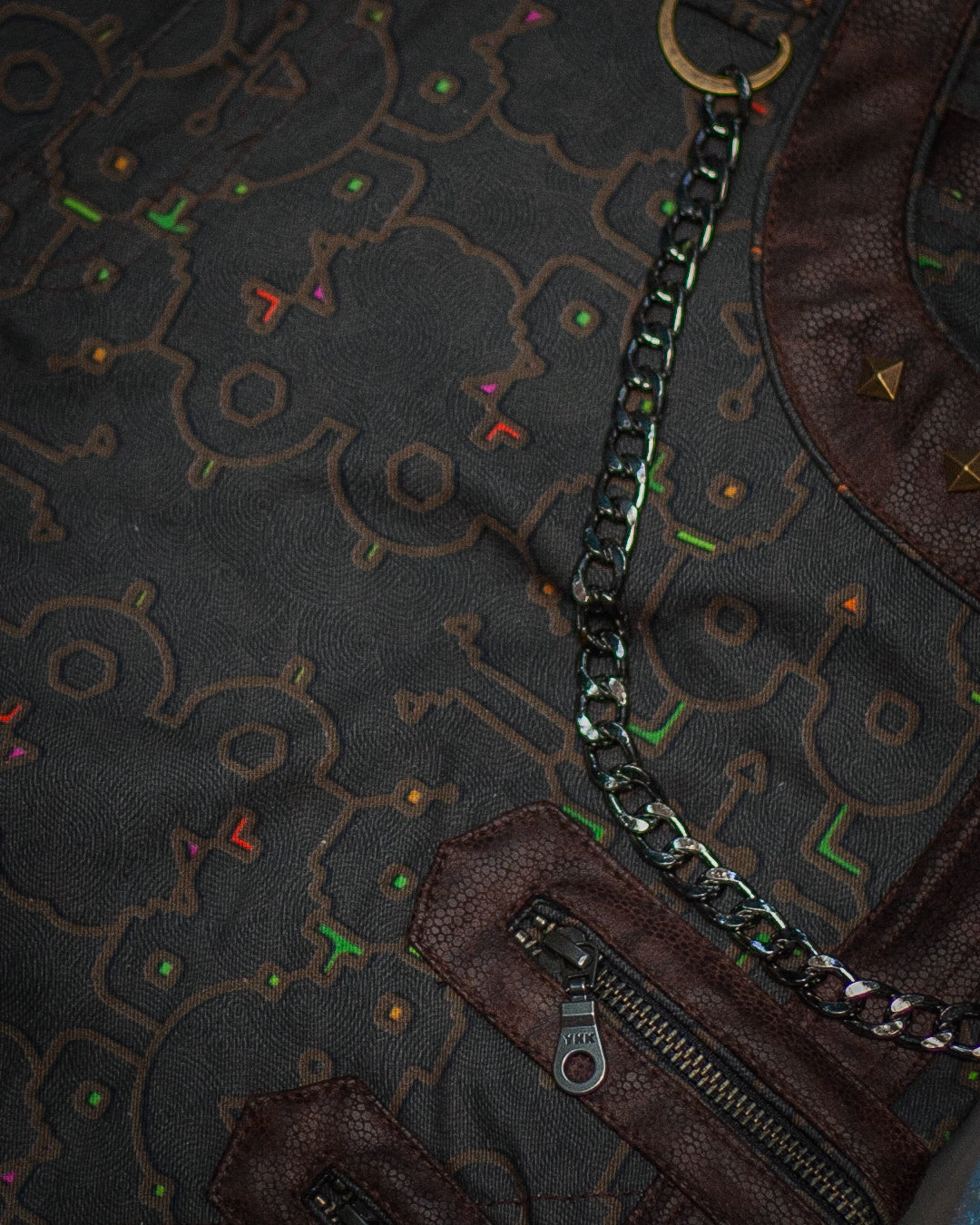 Corsaire Men / Twill Fake Leather Patches - REBIRTH OF IKARO Forest