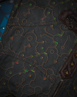 Corsaire Men / Twill Fake Leather Patches - REBIRTH OF IKARO Forest