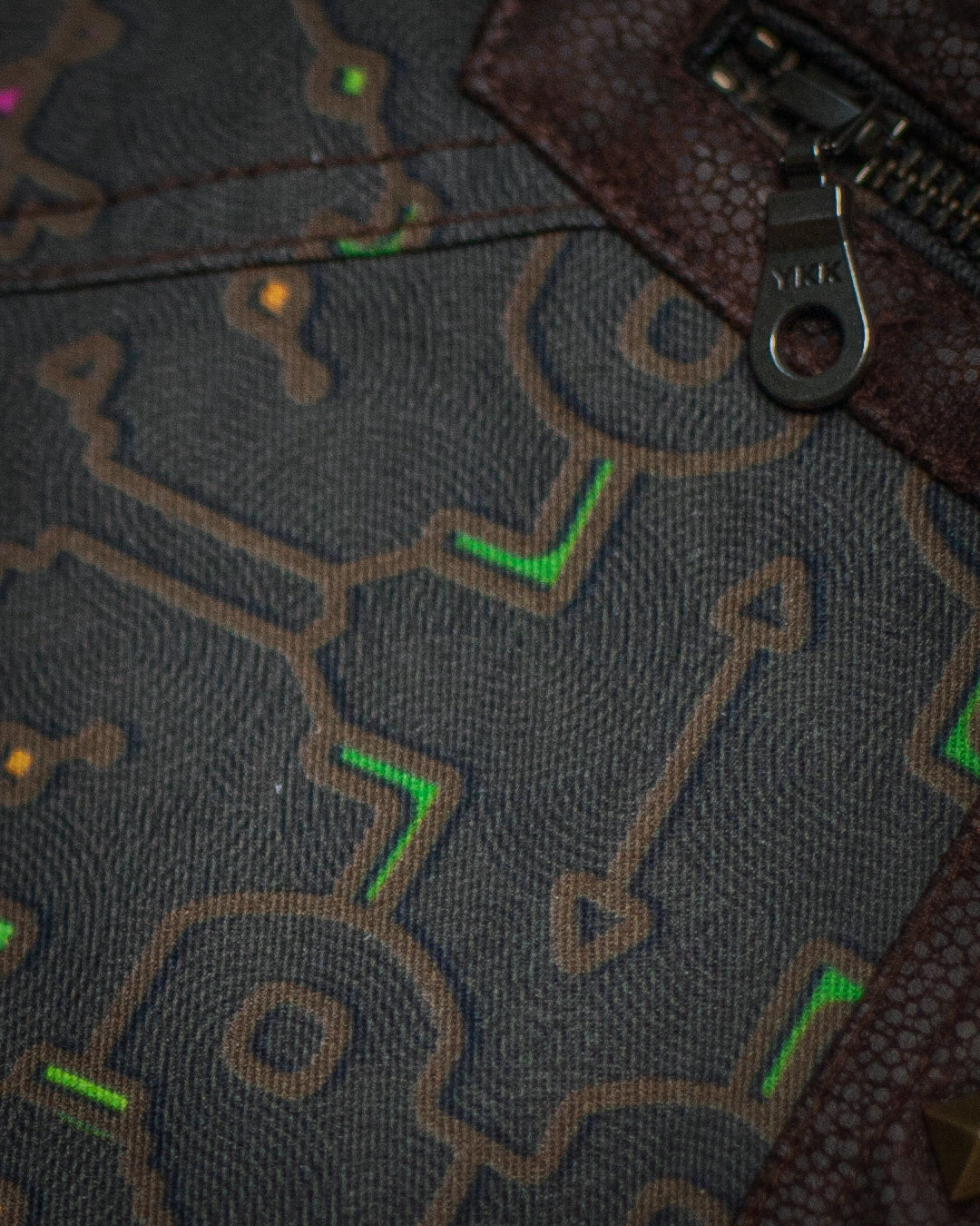 Corsaire Men / Twill Fake Leather Patches - REBIRTH OF IKARO Forest