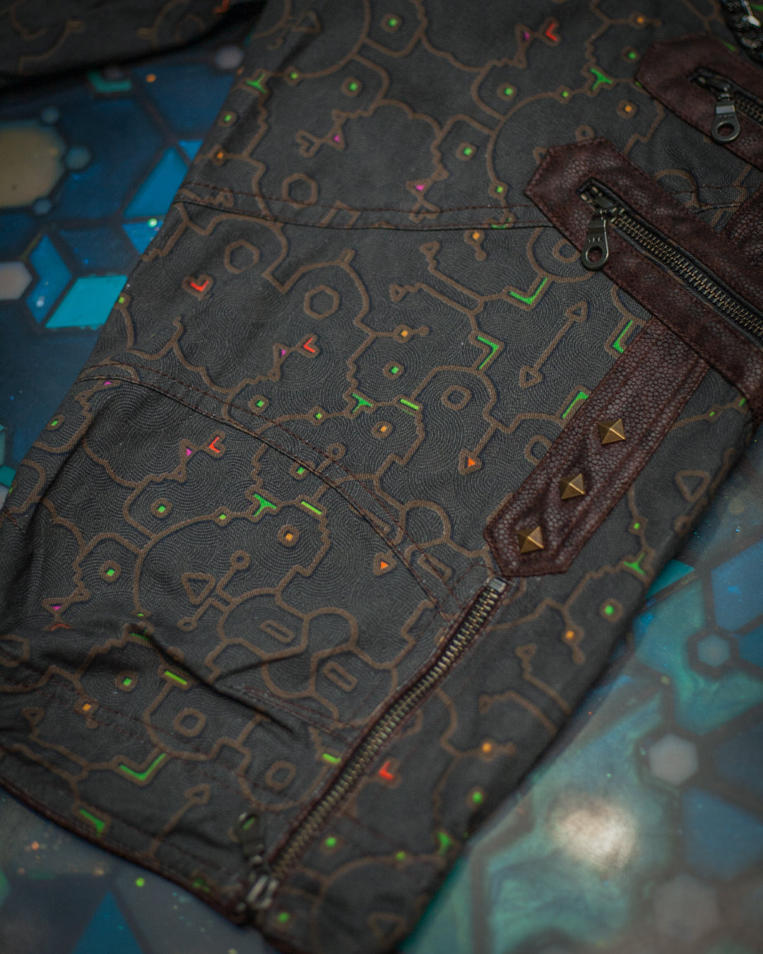 Corsaire Men / Twill Fake Leather Patches - REBIRTH OF IKARO Forest