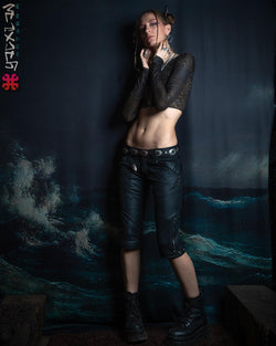 Corsaire Pants Woman / Fake Leather - VLAK RIDER - Yacxilan Artwear