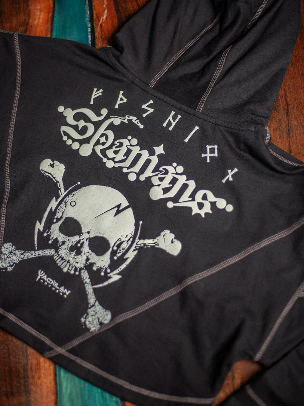 Crop Hoodie Woman / Cotton Fleece - White SHAMANS