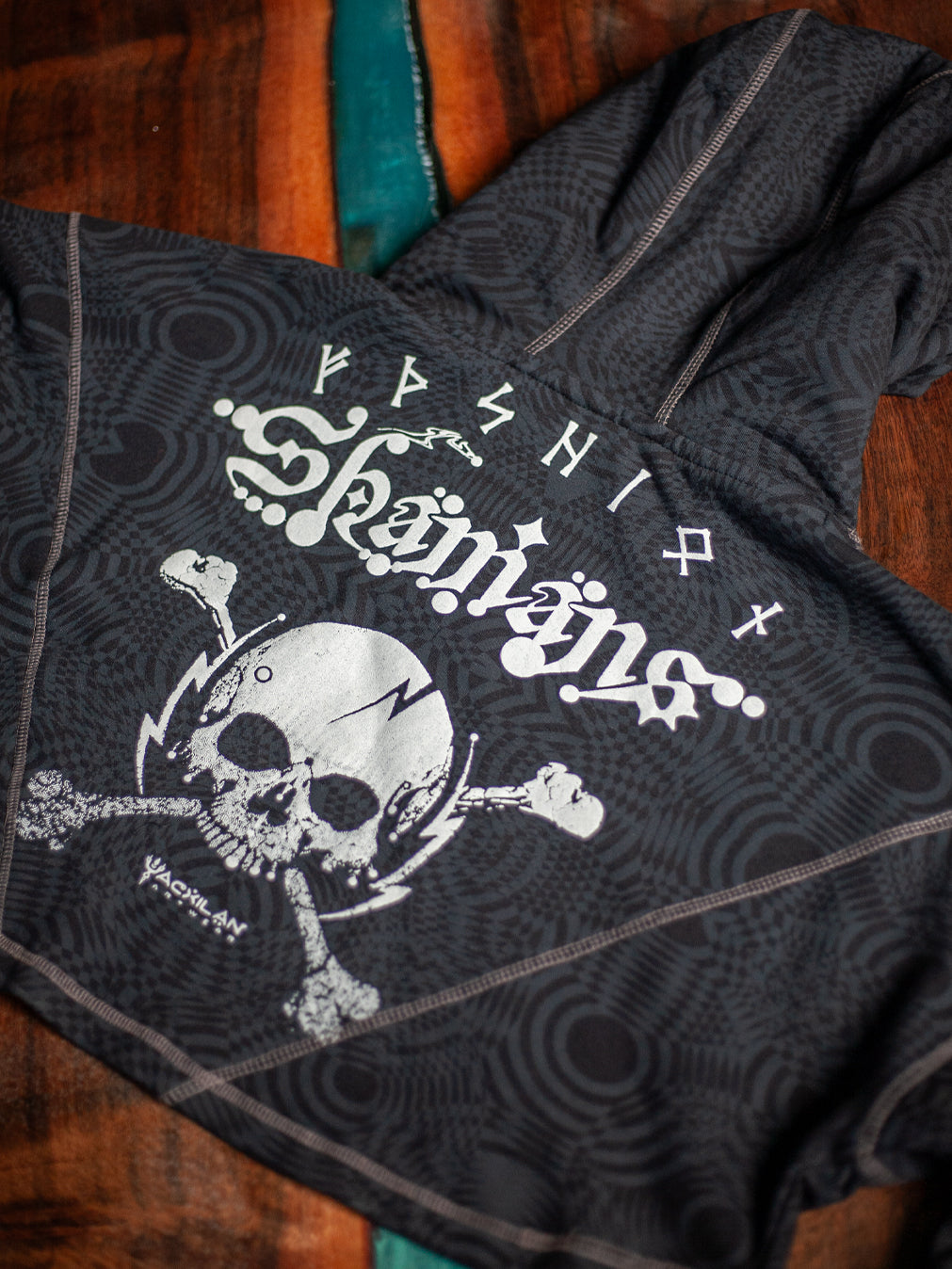 Crop Hoodie Woman / Cotton Fleece - WIERD NOISES Shamans