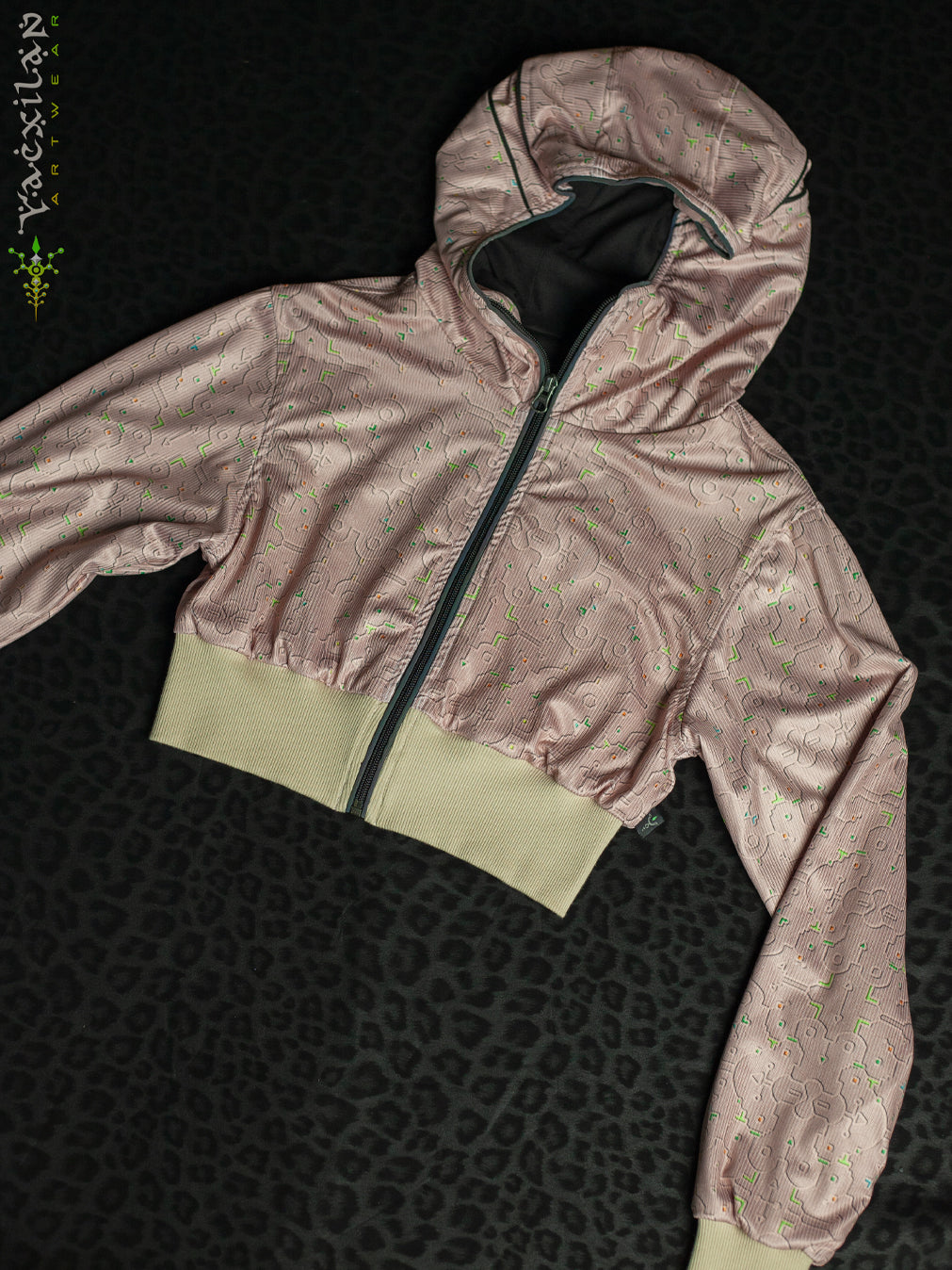 Crop Hoodie Woman / Flatrib - REBIRTH OF IKARO Sand