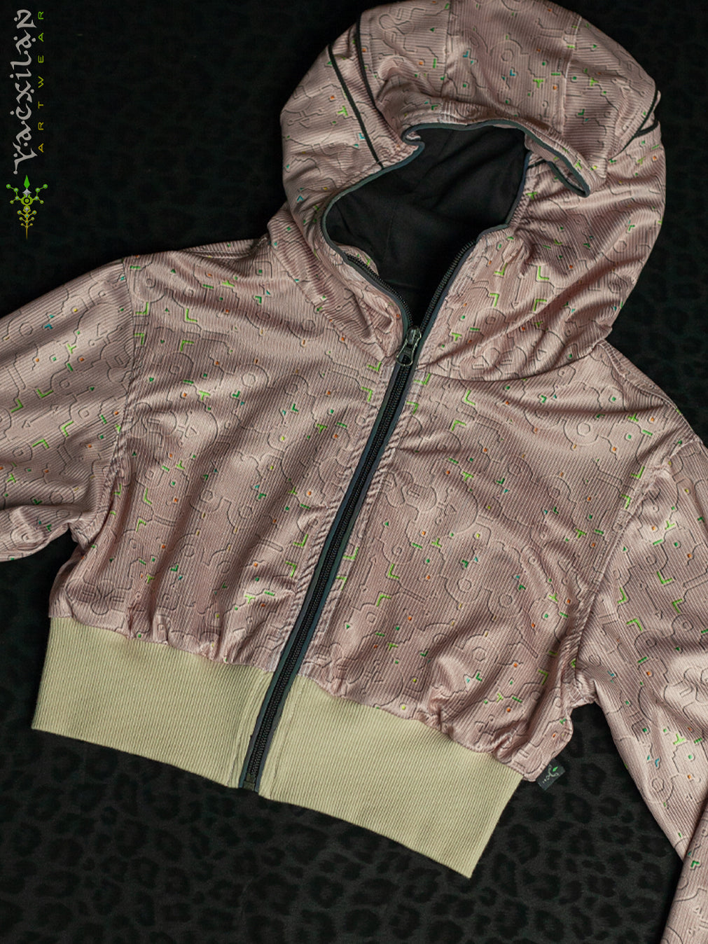 Crop Hoodie Woman / Flatrib - REBIRTH OF IKARO Sand