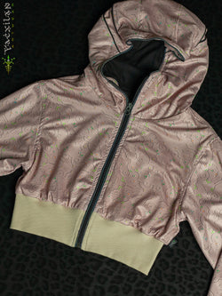 Crop Hoodie Woman / Flatrib - REBIRTH OF IKARO Sand