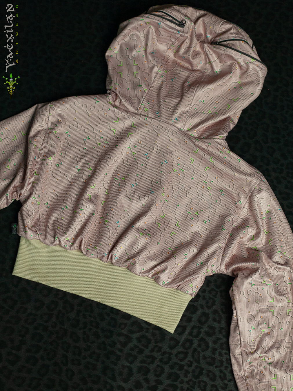 Crop Hoodie Woman / Flatrib - REBIRTH OF IKARO Sand