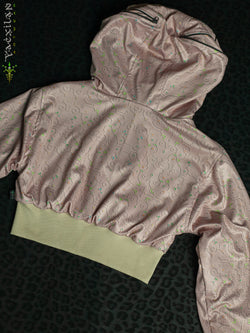 Crop Hoodie Woman / Flatrib - REBIRTH OF IKARO Sand