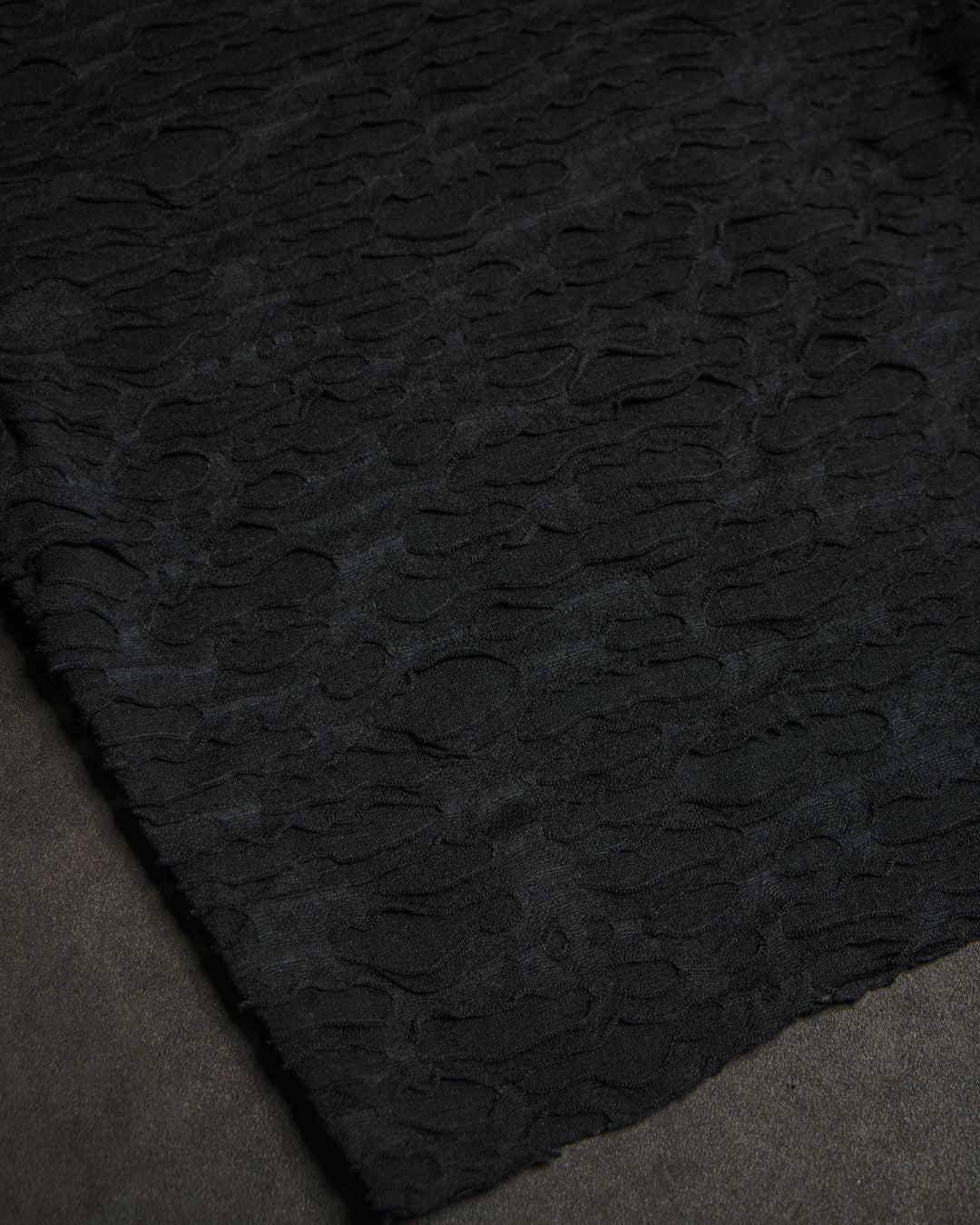 Crop-Top Longsleeve / TrashPunk Knits - BLAK