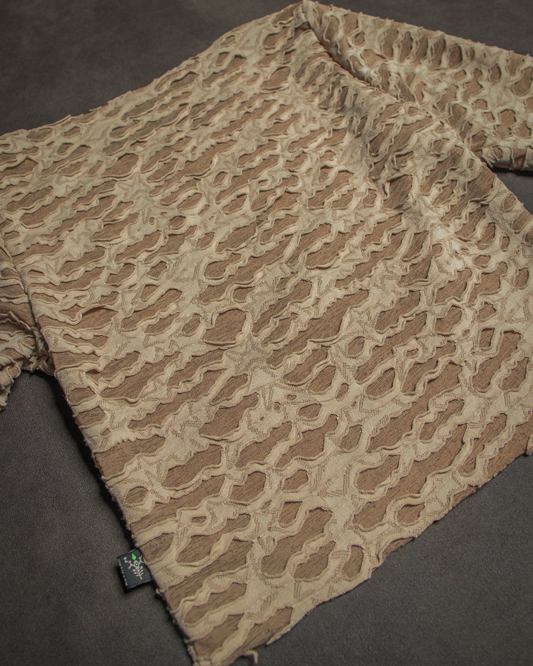 Crop-Top Longsleeve / TrashPunk Knits - DESERT