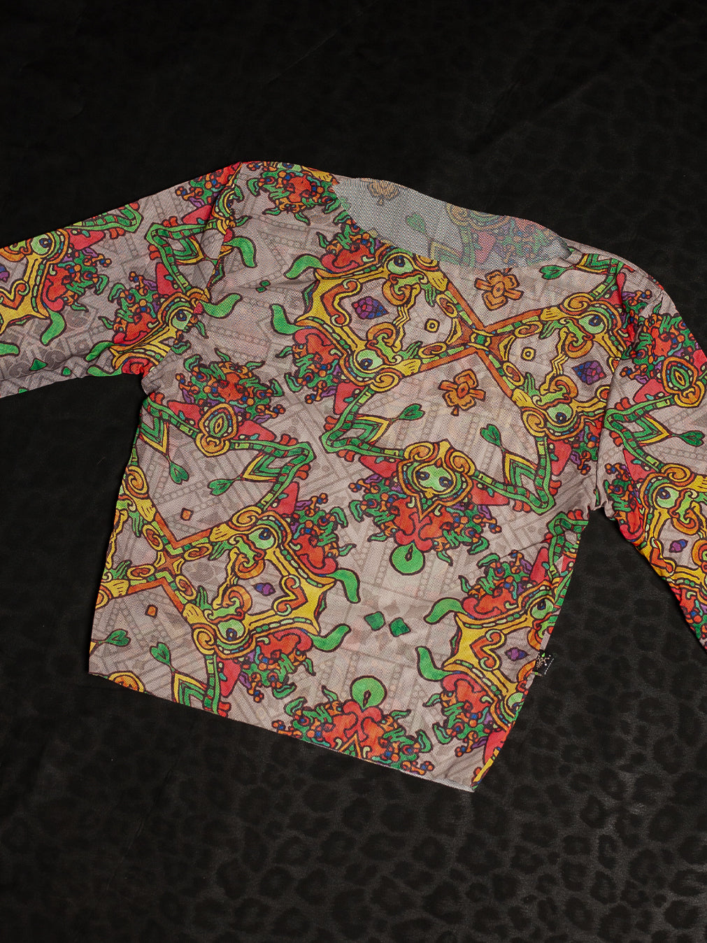 Crop Top Longsleeves / Soft Mesh - PAKALS GOLD