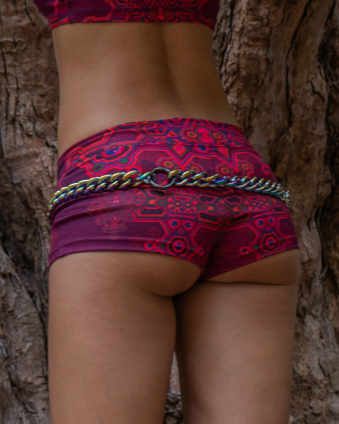 Shorties Fitted / Silver Knits - PINK DEMETRIO