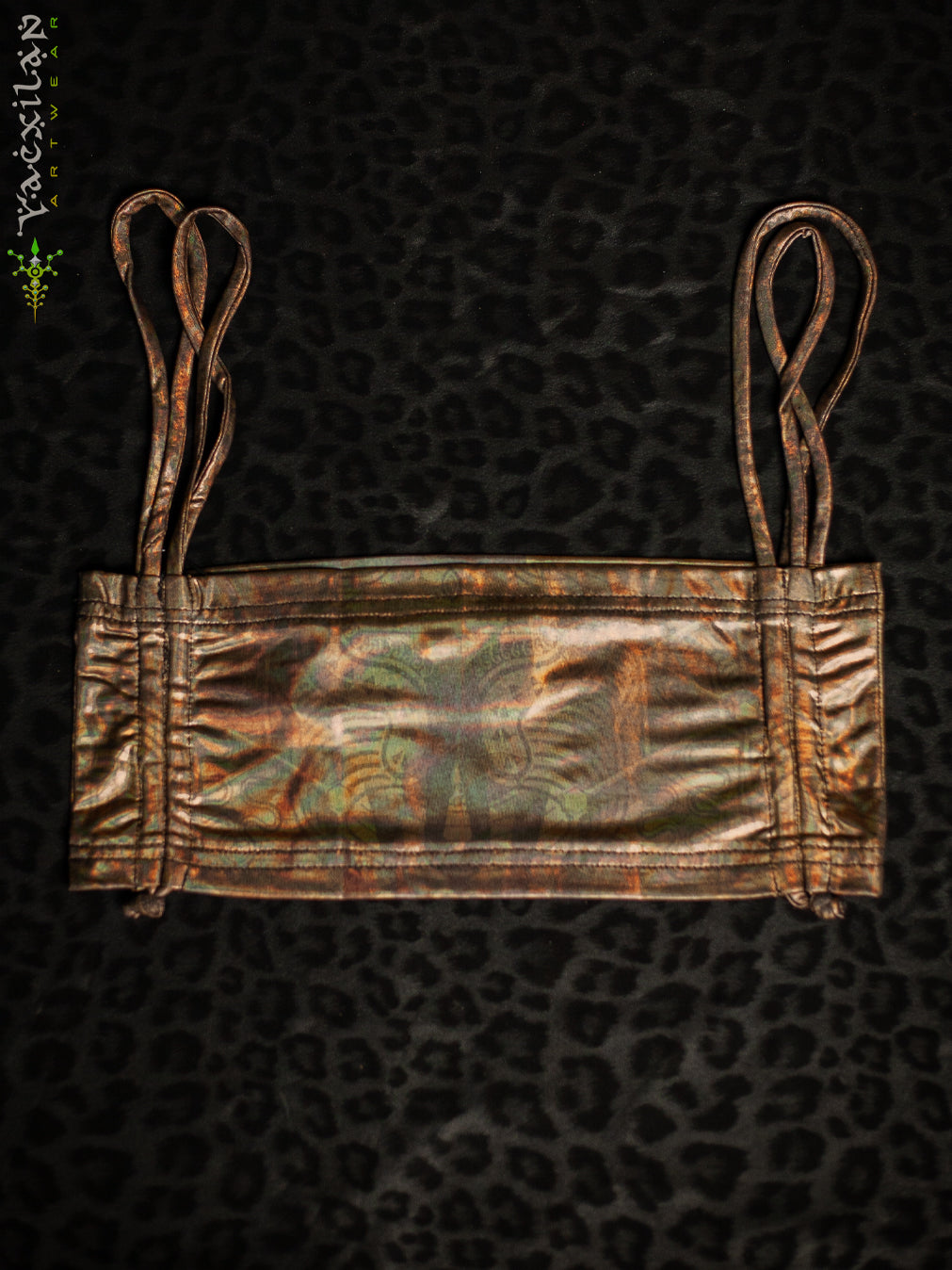 Crop Top Simple / Holographic Gold - PSYCHEDELIKA