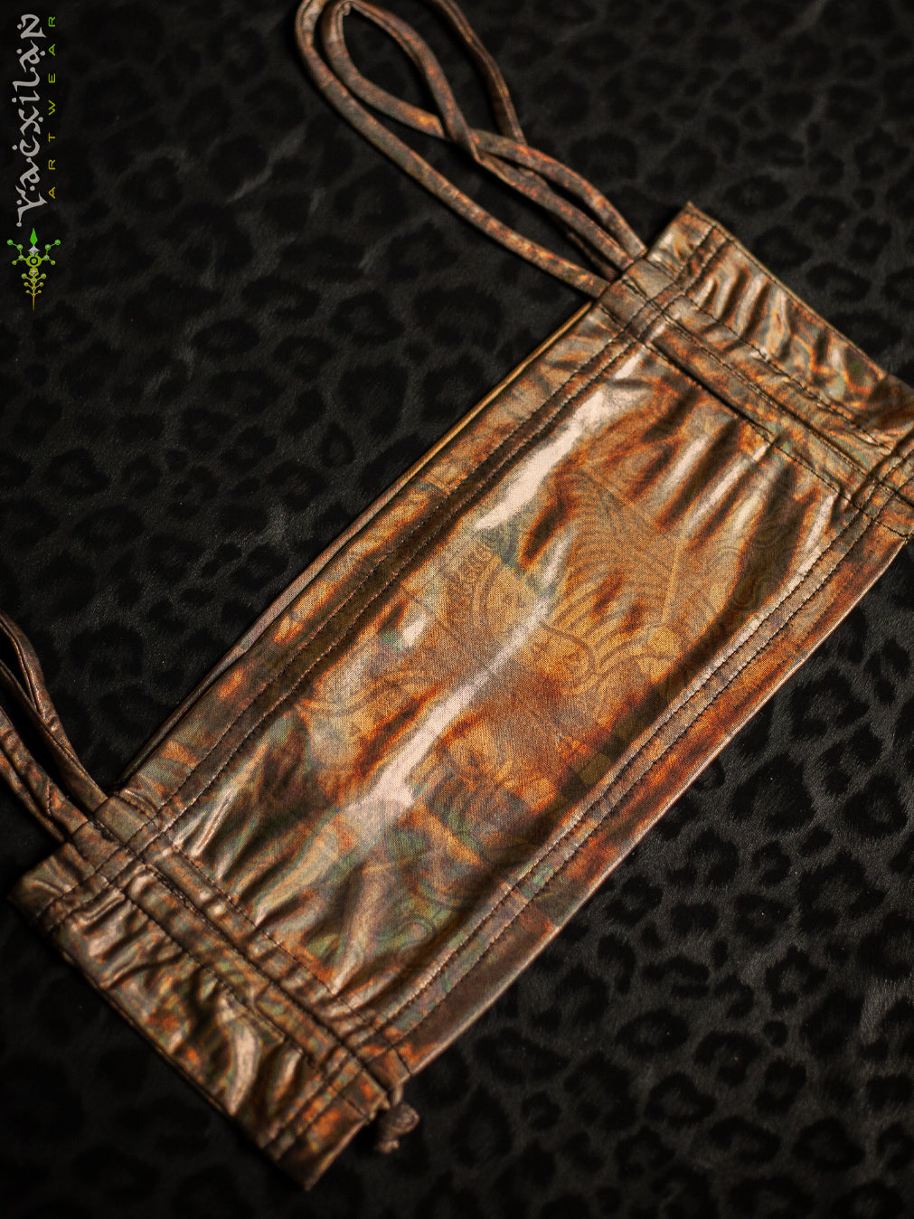 Crop Top Simple / Holographic Gold - PSYCHEDELIKA