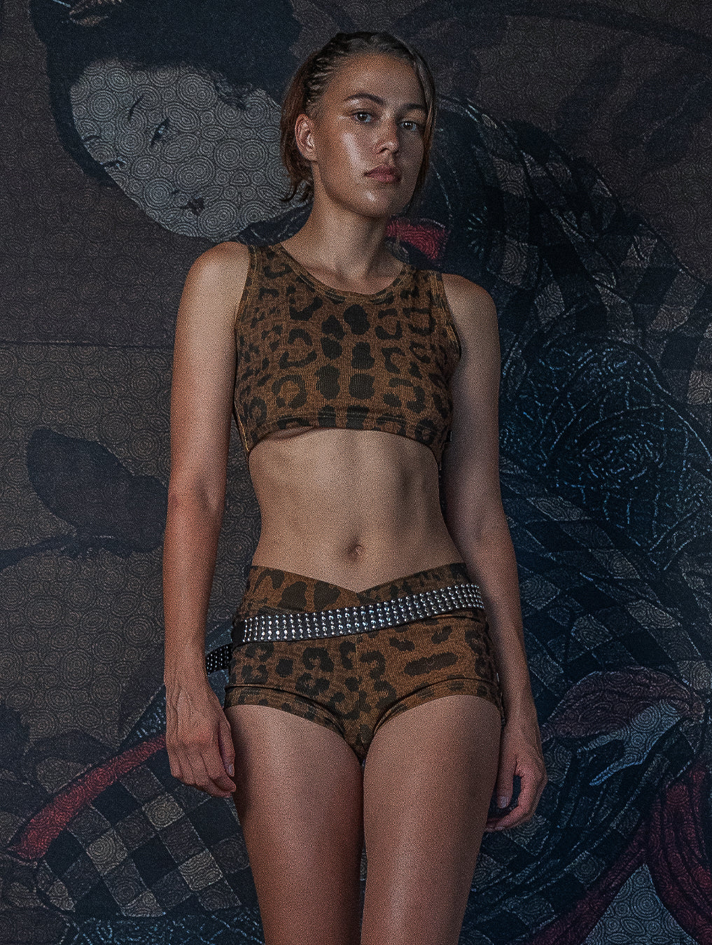 Crop-Top Back Free / Flatrib - LEOPARDUS