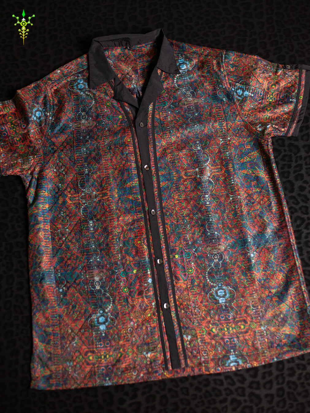 Shirt Men DOLCE Half Sleeves / Lace Black Border - SERPENTS N LADDERS