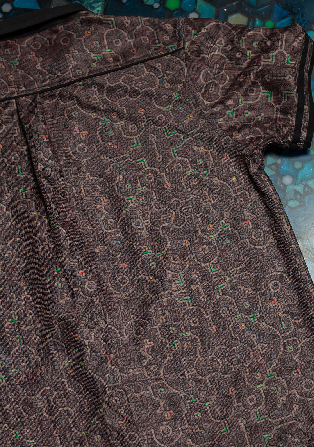 Shirt Men DOLCE Half Sleeves / Lace Black Border - REBIRTH OF IKARO Earth