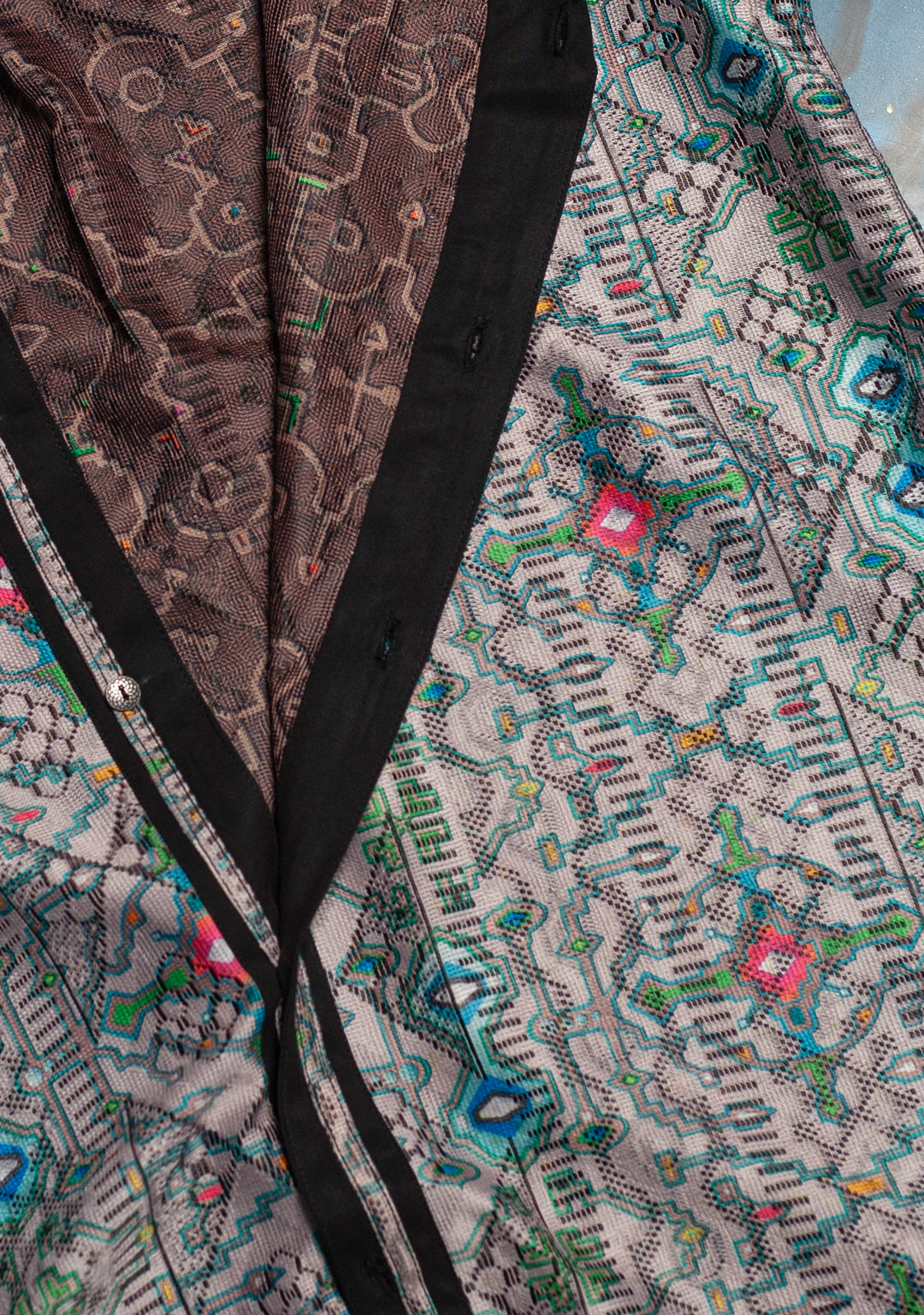 Shirt Men DOLCE Half Sleeves / Lace Black Border - WATAWASKA