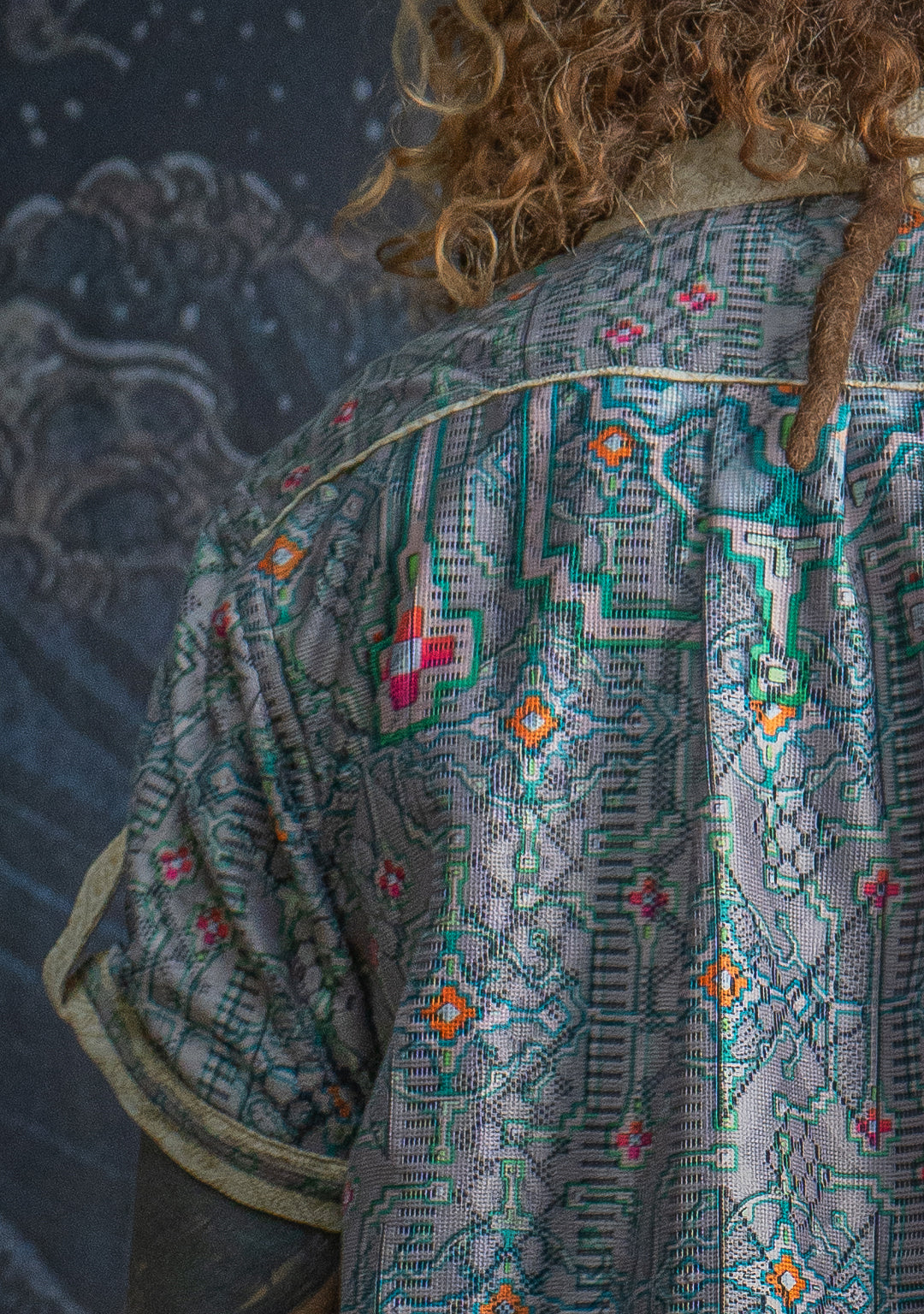 Shirt Men DOLCE Half Sleeves / Lace Cream Border - HUIRRARIKA