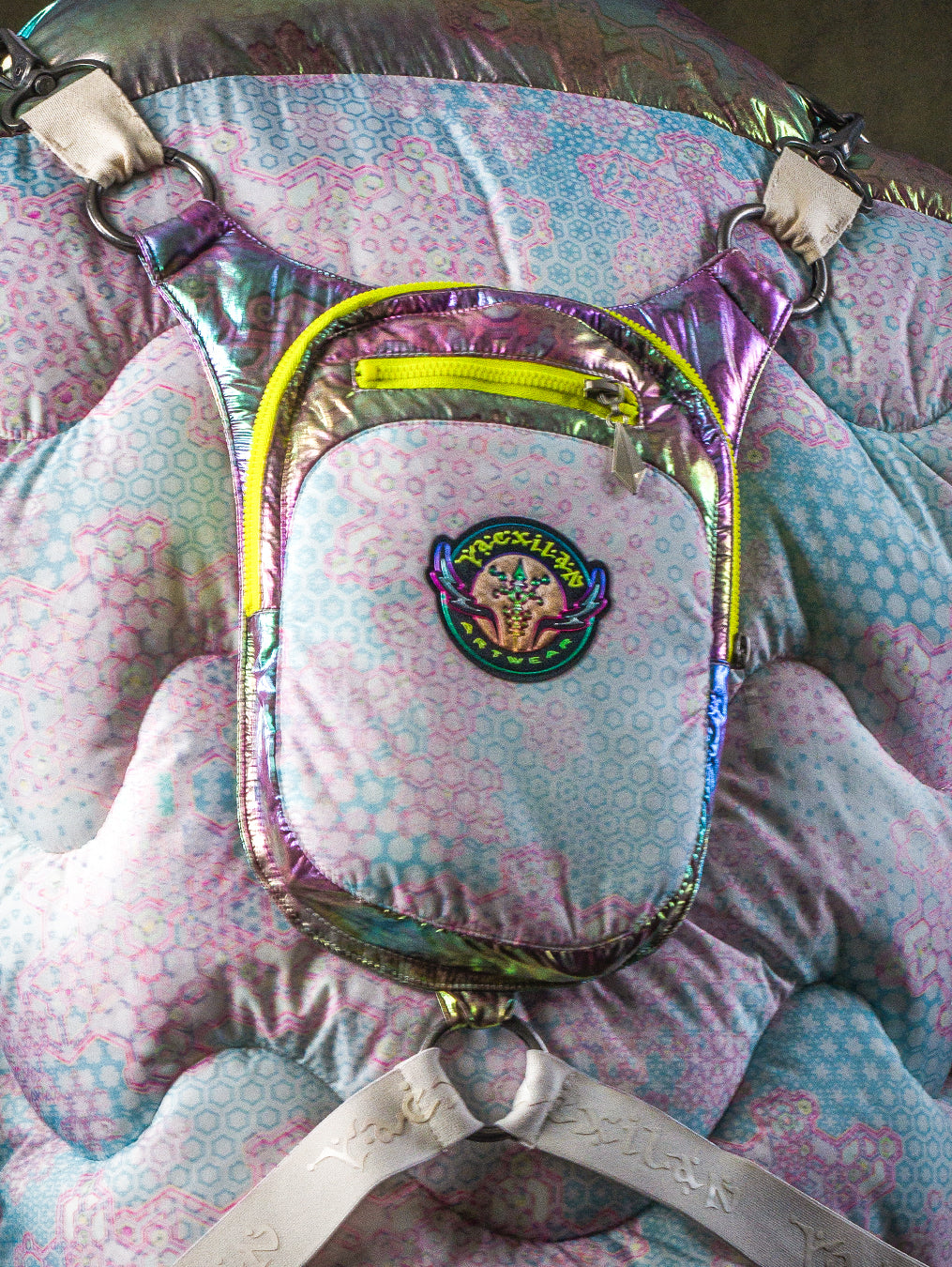 Down Jacket Men & Pakpak / Nylon (Glow in the Dark) - GALACTIK NIRVANA