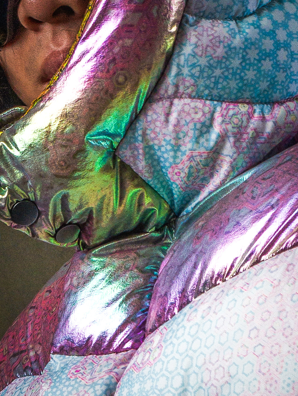 Down Jacket Men & Pakpak / Nylon (Glow in the Dark) - GALACTIK NIRVANA