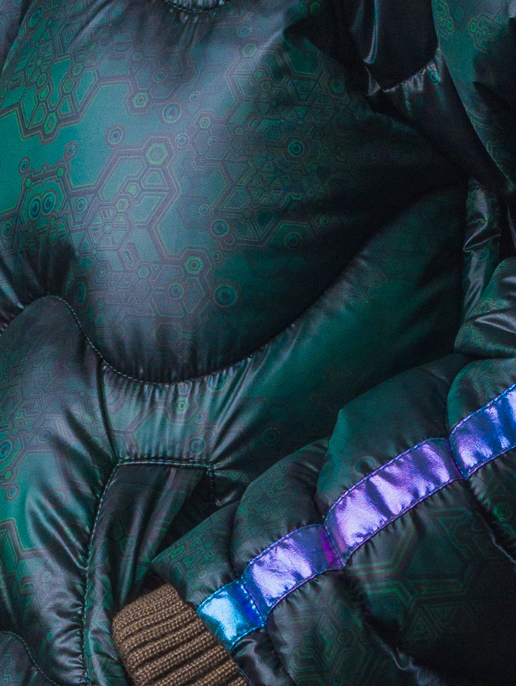 Down Jacket Men & Pakpak / Nylon - Green Forest ATLANTHEON