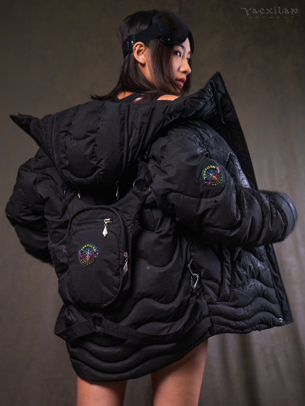 彫刻/オブジェ B-GIRL Down Jacket NAGAME BLACK Down Jacket Woman - Obscure Magik SHAMANKA