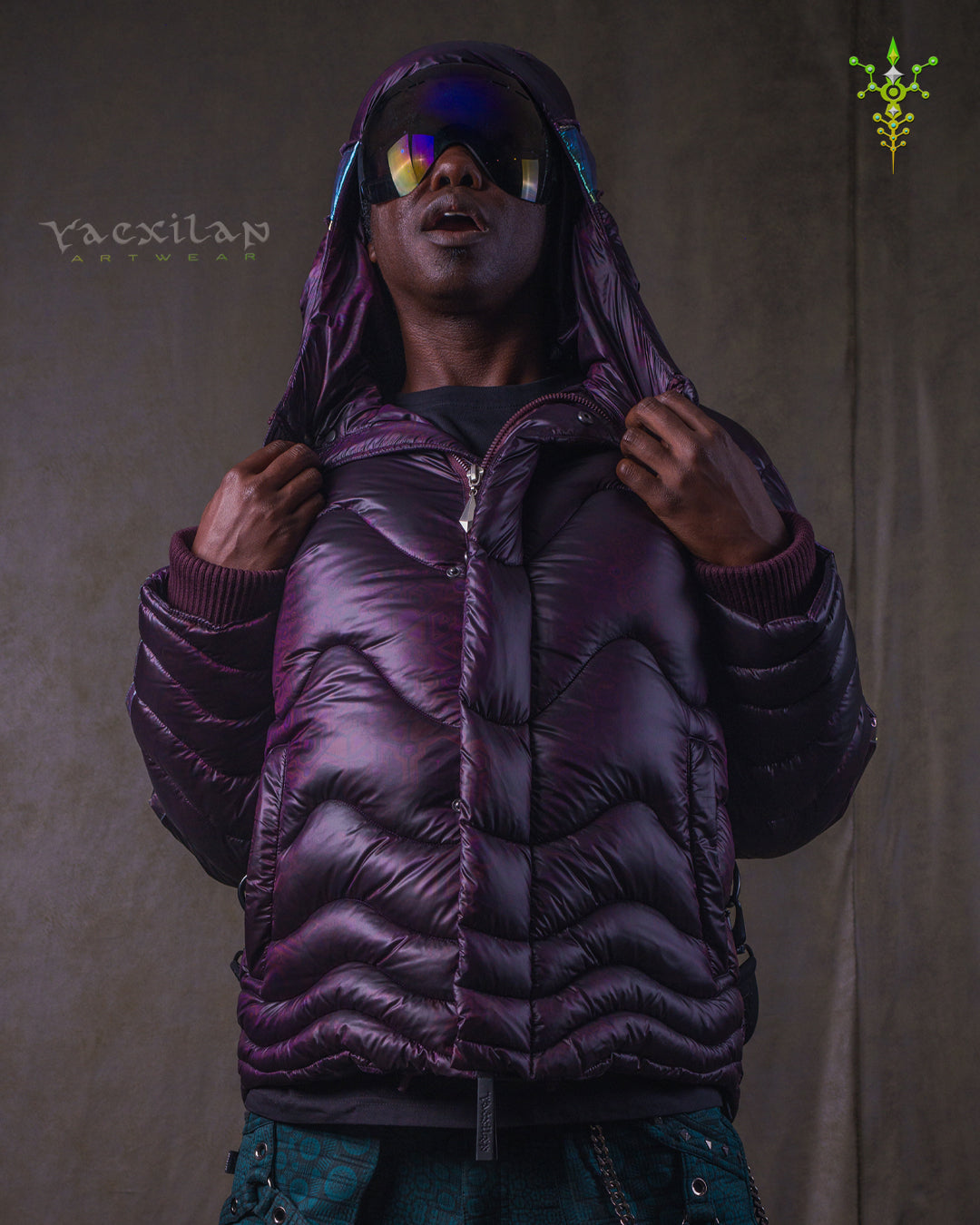 Down Jacket Men & Pakpak / Nylon - Purple Haze ASTROCORAL