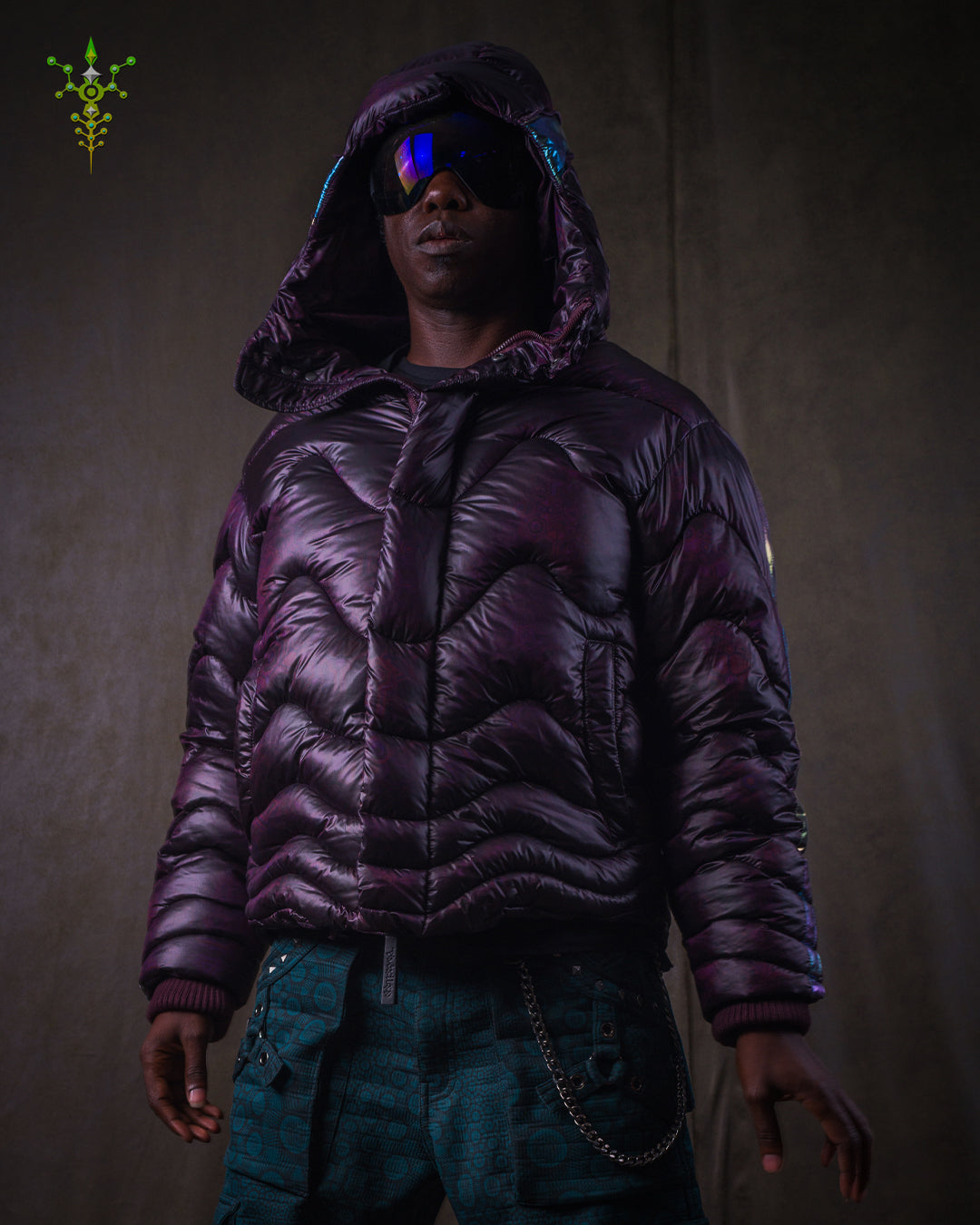 Down Jacket Men & Pakpak / Nylon - Purple Haze ASTROCORAL