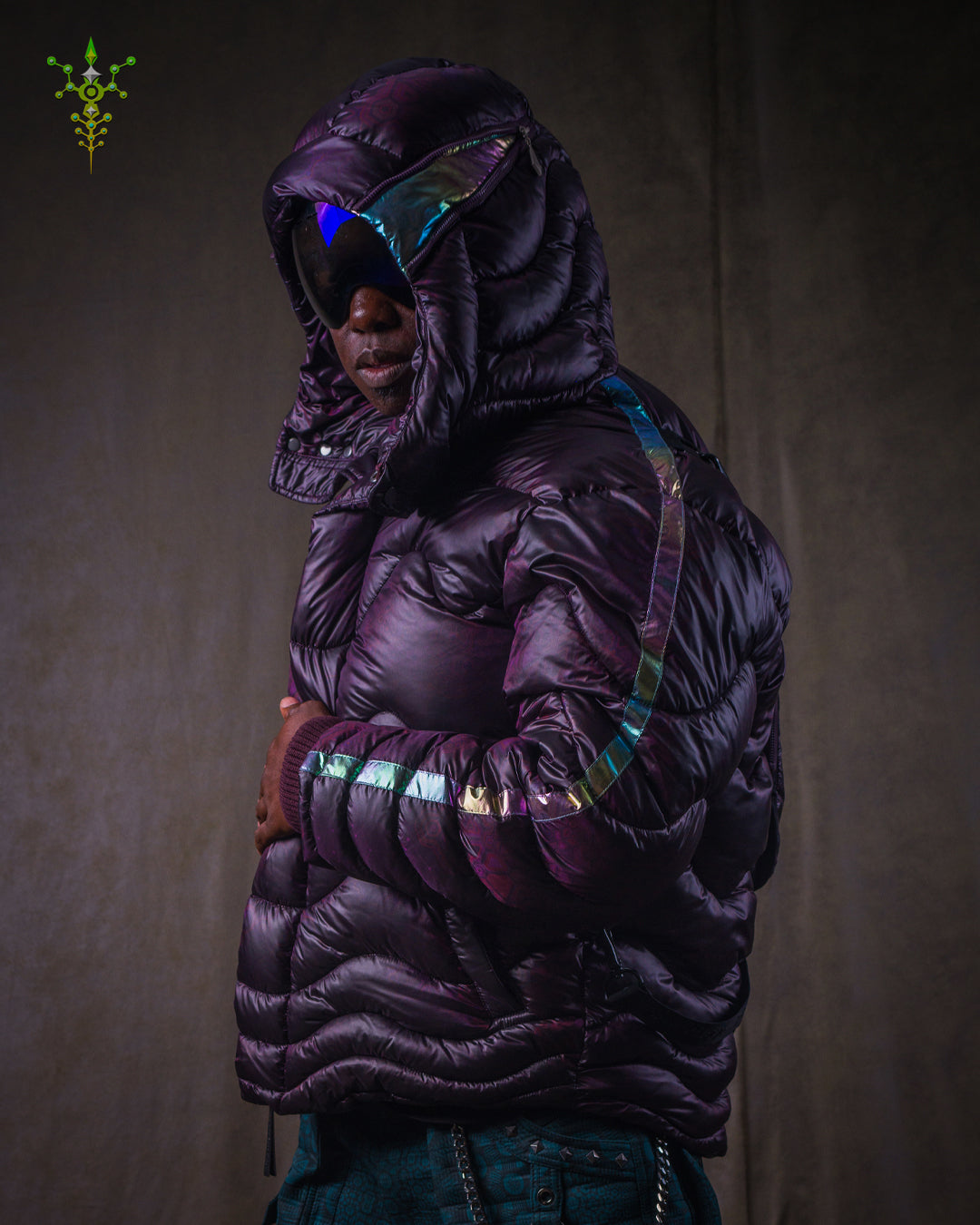 Down Jacket Men & Pakpak / Nylon - Purple Haze ASTROCORAL