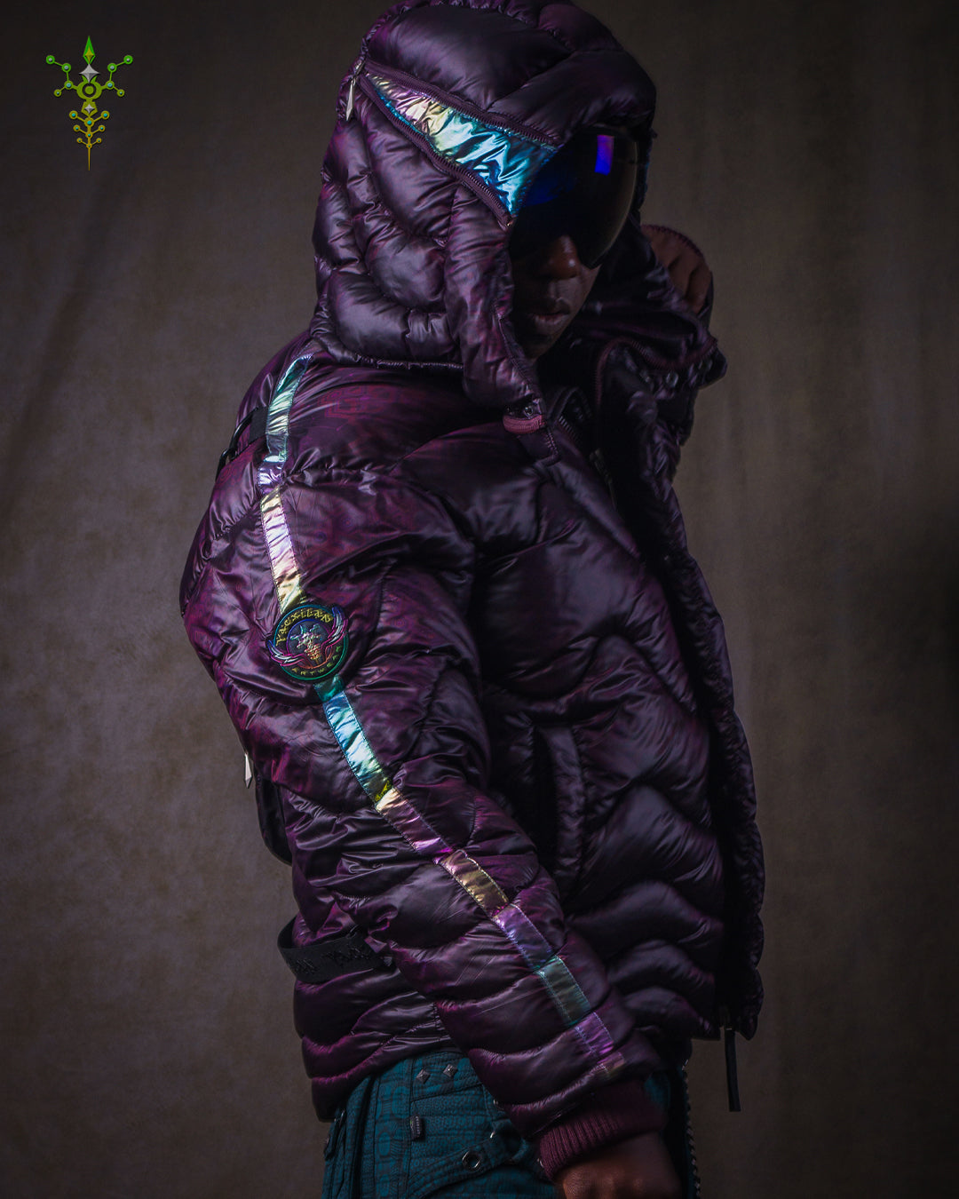 Down Jacket Men & Pakpak / Nylon - Purple Haze ASTROCORAL