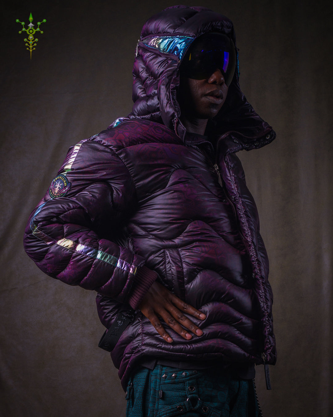 Down Jacket Men & Pakpak / Nylon - Purple Haze ASTROCORAL