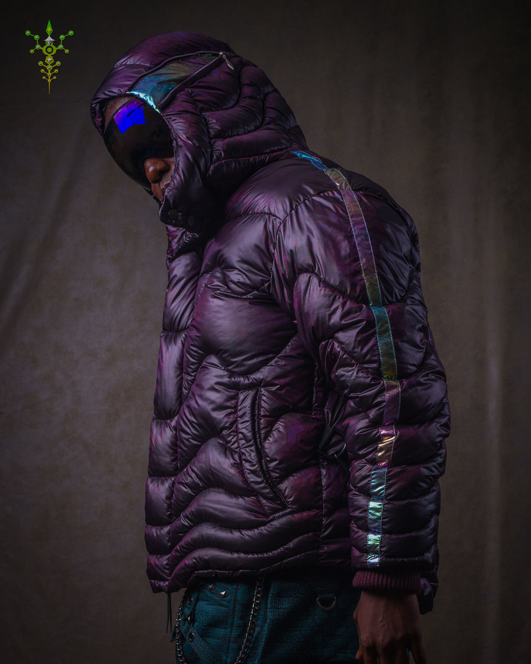 Down Jacket Men & Pakpak / Nylon - Purple Haze ASTROCORAL