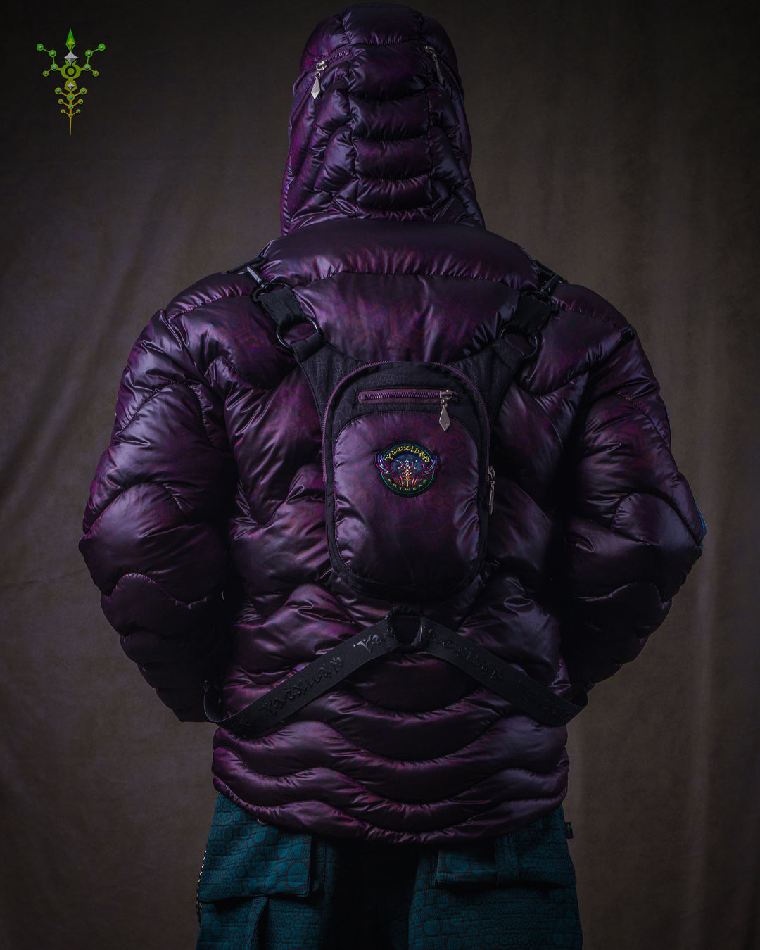 Down Jacket Men & Pakpak / Nylon - Purple Haze ASTROCORAL